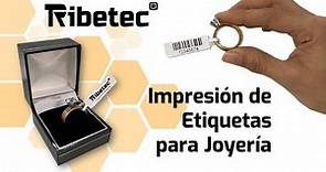 Etiquetas para Joyería con Impresora Ribetec RT-420ME Tutorial Bartender 63x22, 63x11 y 56x13 mm
