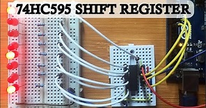 How to use the 74HC595 Shift Register with Arduino.