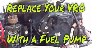 How to Remove and Replace a Johnson or Evinrude VRO oil Pump with a Direct Fuel Pump