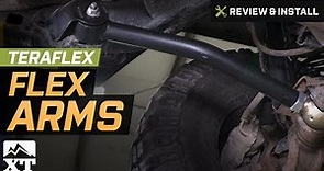 Jeep Wrangler Teraflex Front Lower FlexArms (2007-2017 JK) Review & Install
