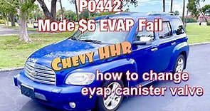 How To Change Vapor Canister Purge Valve on Chevy HHR P0442 Mode $6 EVAP Fail Code