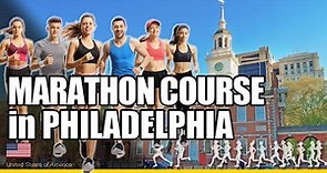 Marathon course at Philadelphia Marathon