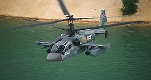 K52 Helicopter Russian military Ka 52 alligator attack fighter 俄羅斯軍事直升機升降視頻