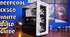 DeepCool CK560 WH (white) mid tower case review and build guide