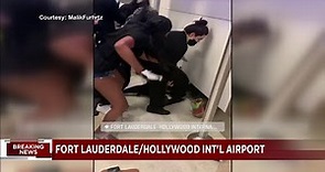 Video captures violent scene at Fort Lauderdale airport
