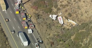 Fatal big rig crash along 5 Freeway near Castaic