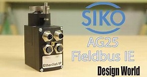 SIKO Fieldbus / Industrial Ethernet Positioning Drive AG25 explained by Design World USA