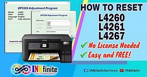 How to Reset EPSON L4260 L4261 L4267 with Resetter | INKfinite