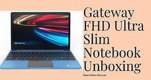 Gateway 15.6 FHD Ultra Slim Notebook Intel Core i5-1035G1, 16GB 256GB | Unboxing