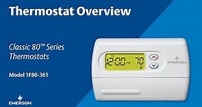 Classic 80 Series - 1F80-361 - Thermostat Overview
