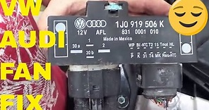 VW/Audi Fan Relay Cooling Fan Control Unit Module Relay