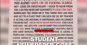 Student newspaper goes viral after shooting