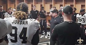 Exclusive: Watch the Saints locker room celebration after Monday Night Football