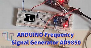 Arduino DDS Frequency Signal Generator AD9850