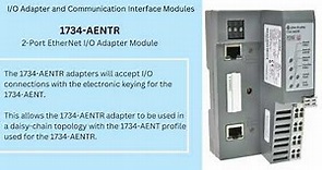 Rockwell Automation 1734-AENTR I/O Adapter and Communication Interface Modules