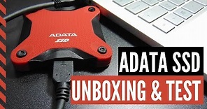Adata SD600Q Durable external SSD Unboxing and test