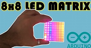 How to use WS2812 8x8 LED matrix with Arduino and FastLED library