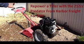 Repowering a Garden Tiller with a 212cc Predator Engine