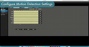 Amcrest DVR - Motion Detection Setup (HDCVI)