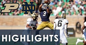 Purdue vs. Notre Dame | EXTENDED HIGHLIGHTS | 9/18/2021 | NBC Sports