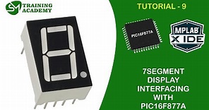 Interfacing 7segment display with PIC16F877A Microcontroller
