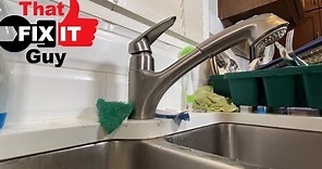 Repairing a GROHE kitchen faucet leaking at handle (MAY JUST BE A LOOSE PART)