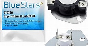 BlueStars 279769 Dryer Thermal Cut-Off Kit Replacement Part by BlueStars - Easy to Install - Exact Fit for Whirpool & Kenmore Dryers - Replaces 3389946 3398671 3977394 695563 AP3094224 3390291