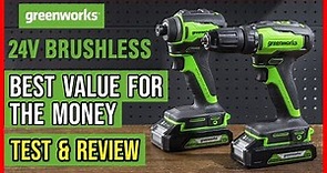 Greenworks 24V Cordless Drill Driver and Impact Driver Combo Pack Test & Review