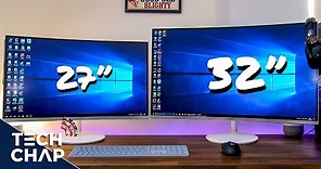 Samsung QUANTUM DOT Curved Monitor Review - 27 & 32 CH711 | The Tech Chap