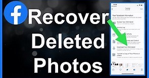 Recover Deleted Facebook Photos