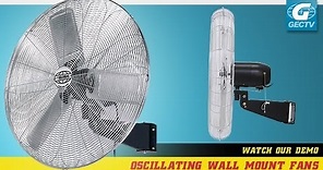 Wall Mount Fan Oscillating Deluxe 24