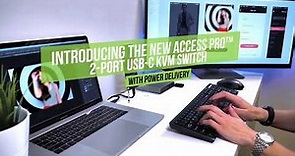 Access Pro™ 2-Port USB-C KVM Switch with Power Delivery