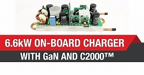 6.6-kW OBC with GaN and C2000™ real-time MCUs demo