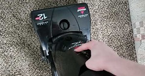 Bissell PowerForce (3522-1) Vacuuming New Carpet