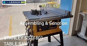 STANLEY SST1801-B1 1800W 10 Table Saw with Frame - Installation Video