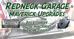 Maverick Upgrades - Bed Extender - Digital HVAC Knobs - Engine Cover