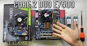 intel Core 2 Duo E7500 AFOX G41 MA7 GIGABYTE NVIDIA GeForce 9500 GT PC Build