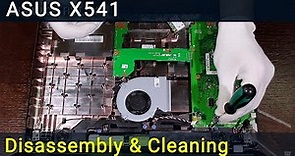 ASUS VivoBook Max X541 Disassembly and Fan Cleaning
