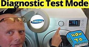 Samsung washing machine diagnostic mode guide! How to check error code & test?