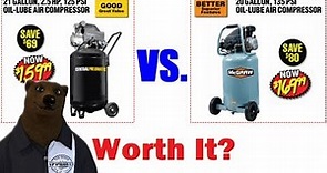 What is Up with Harbor Freight Air Compressors? (McGraw- Fortress - Central Pneumatic)