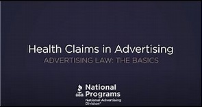 Truth in Advertising 101: Health Claims in Advertising