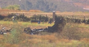 Video shows crash site of small plane that killed six in California field