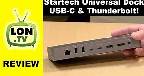 USB-C AND Thunderbolt 3 Dock! - Startech Universal Dock Review TB3CDOCKDP