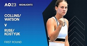 Collins/Watson v Ruse/Kostyuk Highlights | Australian Open 2023 First Round