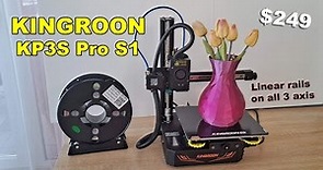 Kingroon KP3S Pro S1 3D printer review - cheap 3D printer with linear rails on all 3 axis