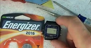 How to replace the battery on a Casio watch