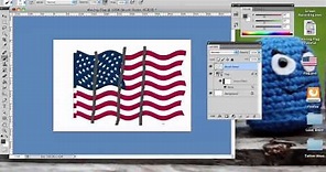 How to make a waving flag in Photoshop