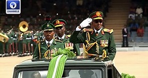 Pres Buhari Unveils Regimental Colours Of The Nigerian Army