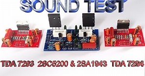 TDA 7293 VS TDA 7294 VS 2SC5200+2SC1943 SOUND TEST