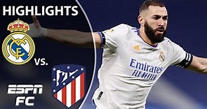 Karim Benzema scores against Atletico Madrid AGAIN as Real Madrid wins 2-0 | LaLiga Highlights